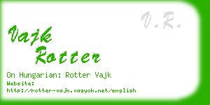 vajk rotter business card